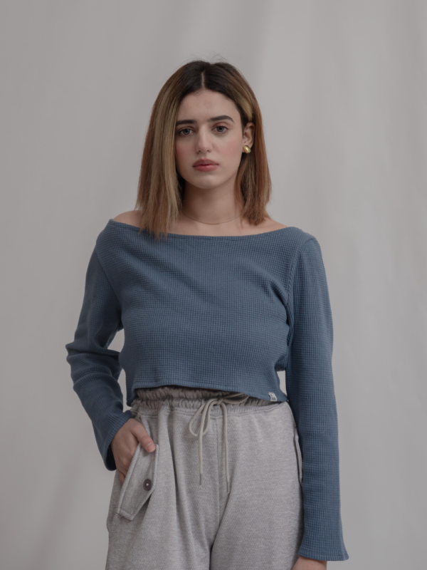 Boat Neck Crop Top