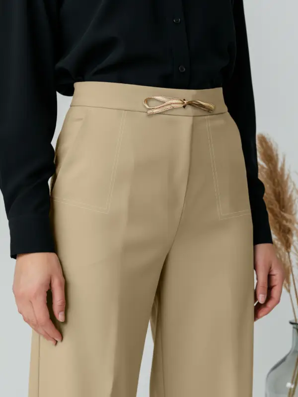 BeigeCore Straight Trouser